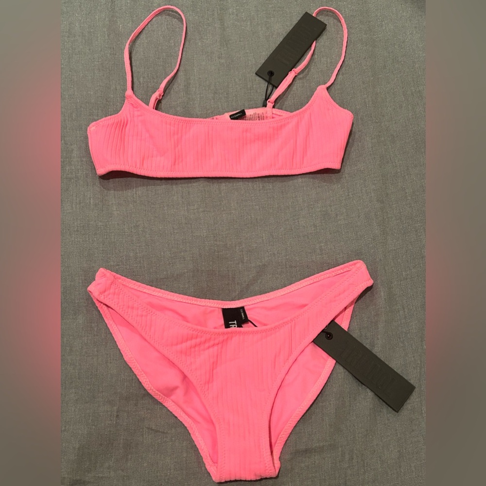 Hot pink Triangl swimsuit